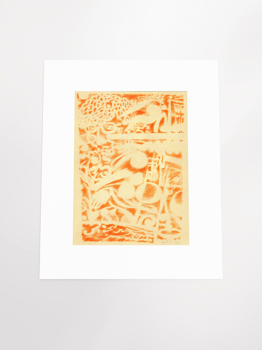Woman Reading (Orange) 11.08.90 print product image (5)