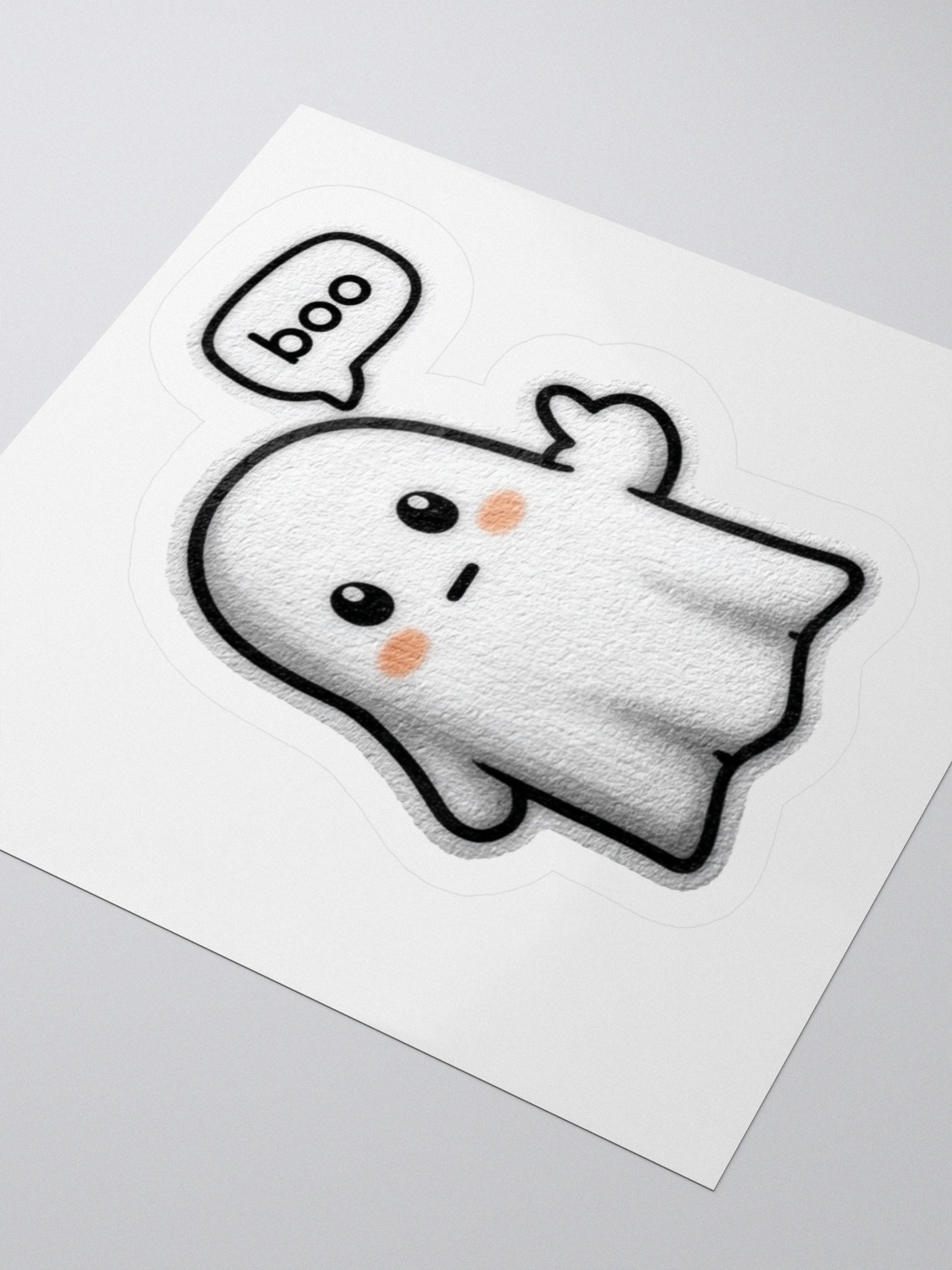 Friendly Ghost Boo Kiss Cut Stickers product image (5)