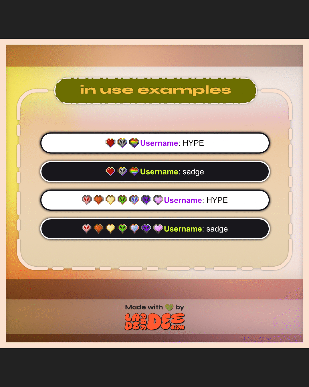 MC Detailed Heart Badges product image (8)