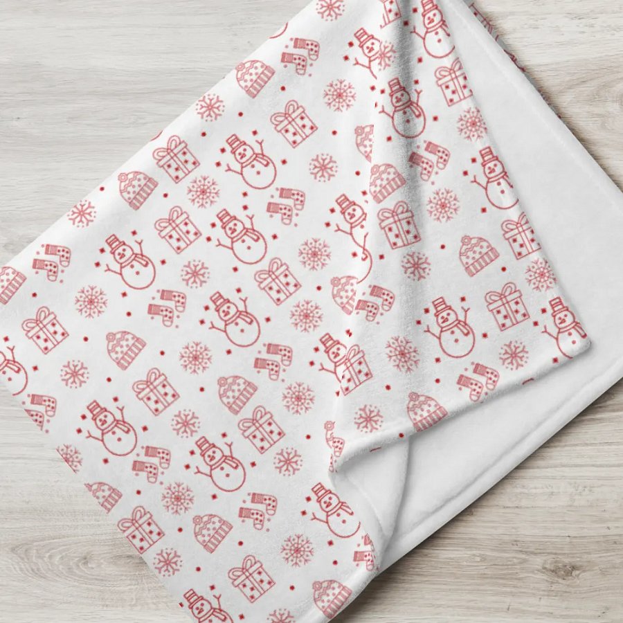 Red And White Christmas Blanket product image (5)