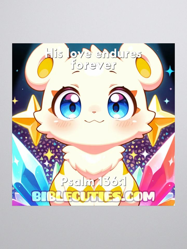 Bible Cuties Vicky - His love endures forever Sticker product image (2)