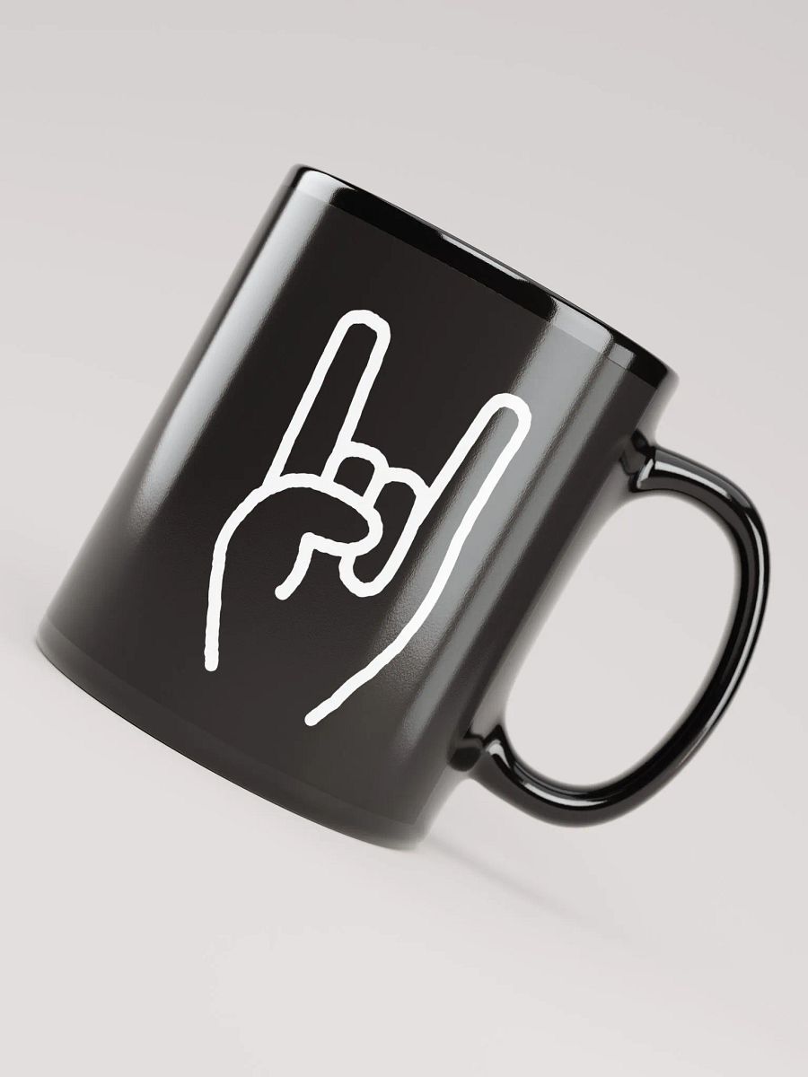 Subscriber Badge // Black Ceramic Mug product image (4)