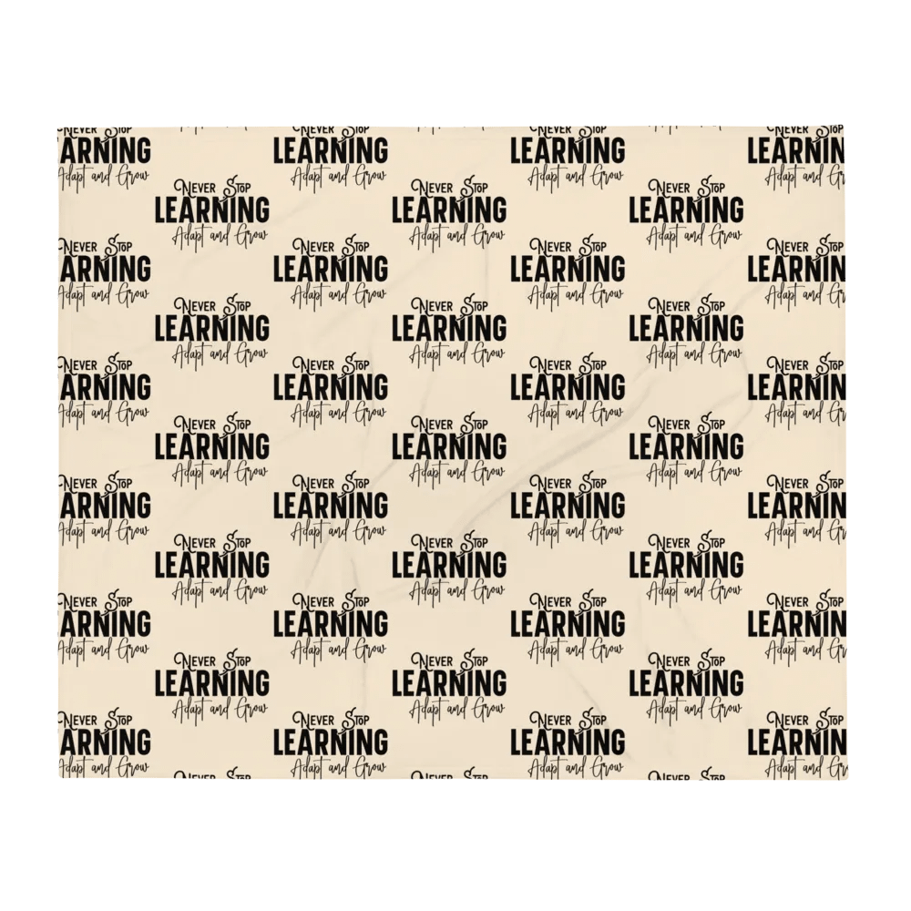 Never Stop Learning Blanket product image (3)