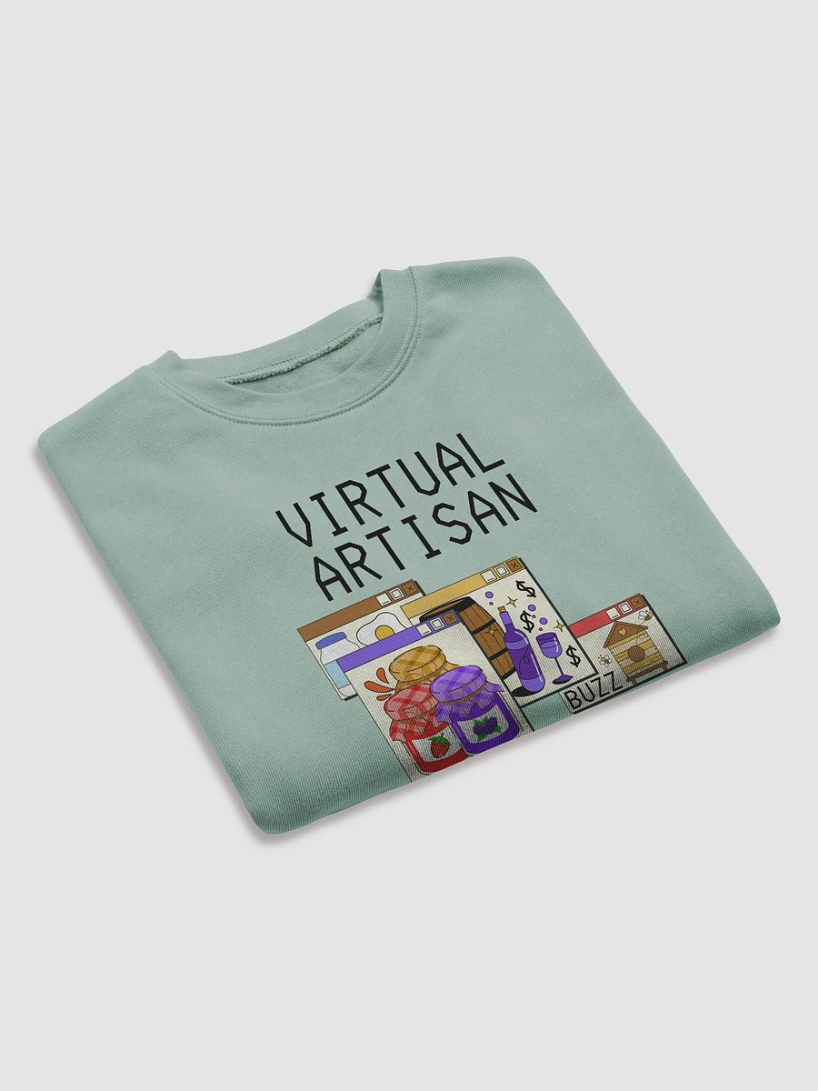 Virtual Artisan Cropped Sweatshirt - Black Text product image (15)