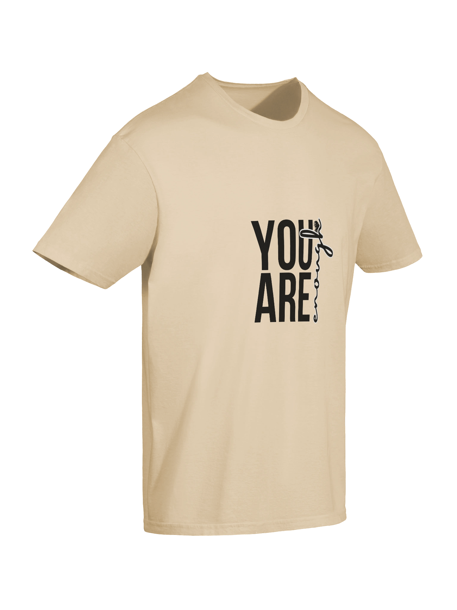 Vertical 'You Are Enough' Script Unisex T-Shirt product image (57)