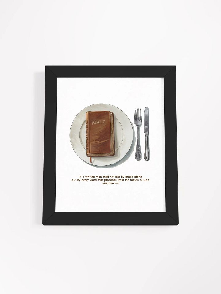 Matthew 4:4 Print with Frame product image (2)