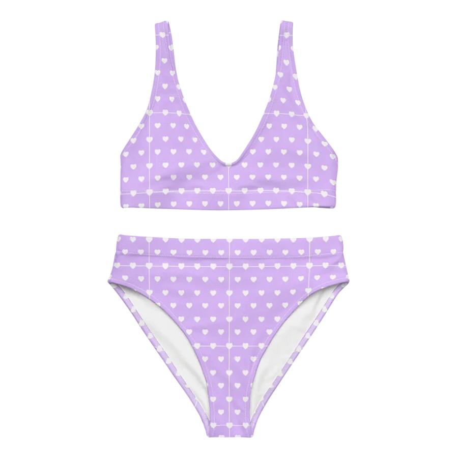Pastel Heart Seamless Pattern High Waisted Bikini - V3 product image (3)