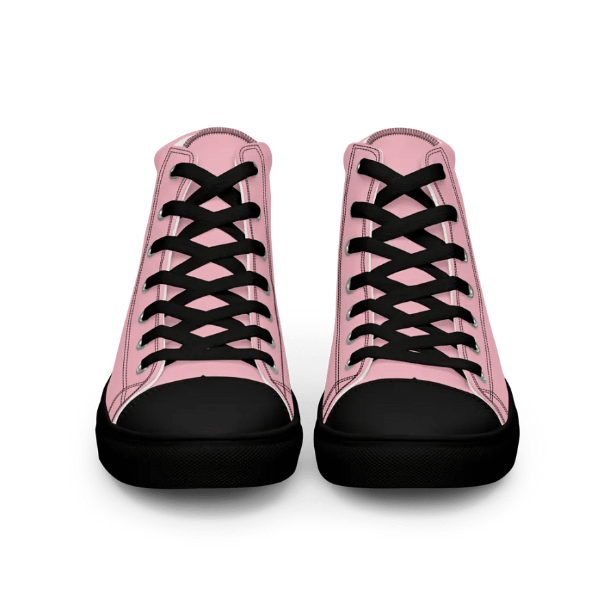 Men's Pink High Top Canvas Shoes product image (3)