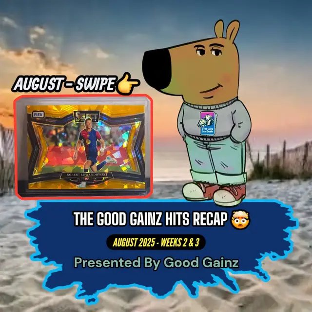 💎 PRESEASON AUGUST - WEEKS 2&3 Recap of 2025 Hits 😎  . 🏈 PRE-SEASON August Has Officially Ended, While The 🔥 Hits Continue Popping Out of All Products! Give Us A Try & Have Your Next Big #GoodGainz Pull Posted On Our #WallofGoodGainz Next‼️👀  ⭐ If You Want Your Hit Featured In Our August Posts, Make Sure To Grab A Box In Our Streams Now! 🤪 🎁 Grab A Box In Our TikTok Shop or Next Live Stream, Before Those Good Gainz Get Snatched Up‼️ 🔗 Available In BIO LINK 💯 💬 Which Hit Was Your Favorite? 🤔  .. #pullingsomegoodgainz🔥 #paniniamerica #sportscards 