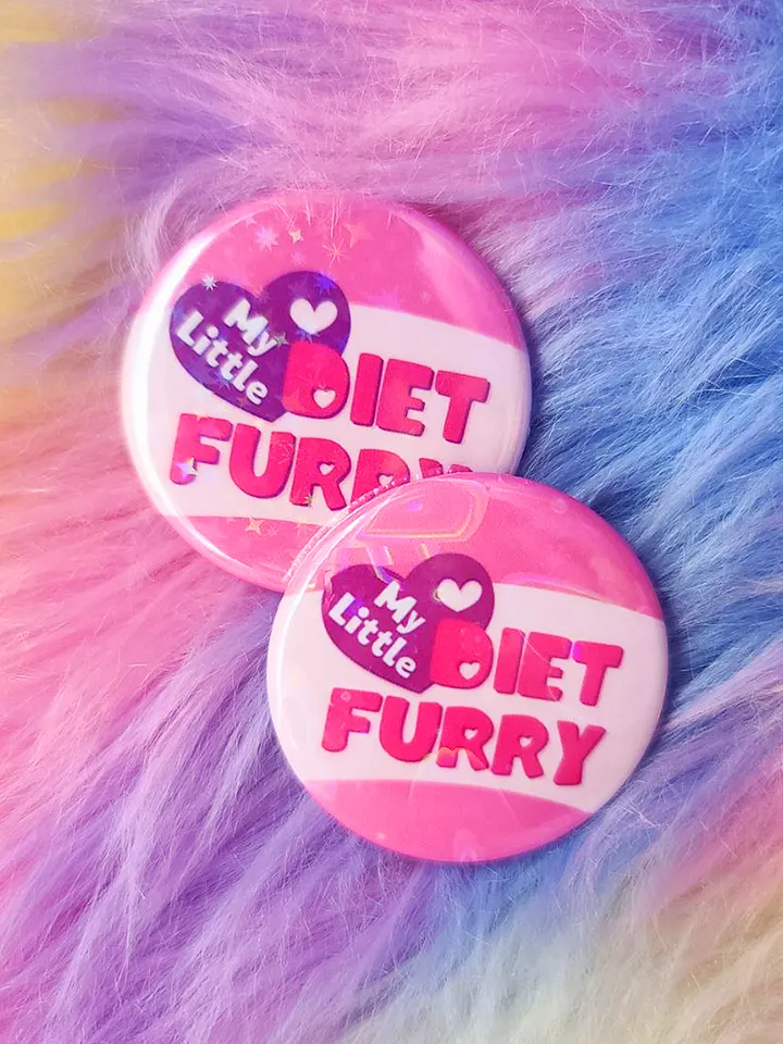 My Little Diet Furry | Button product image (1)