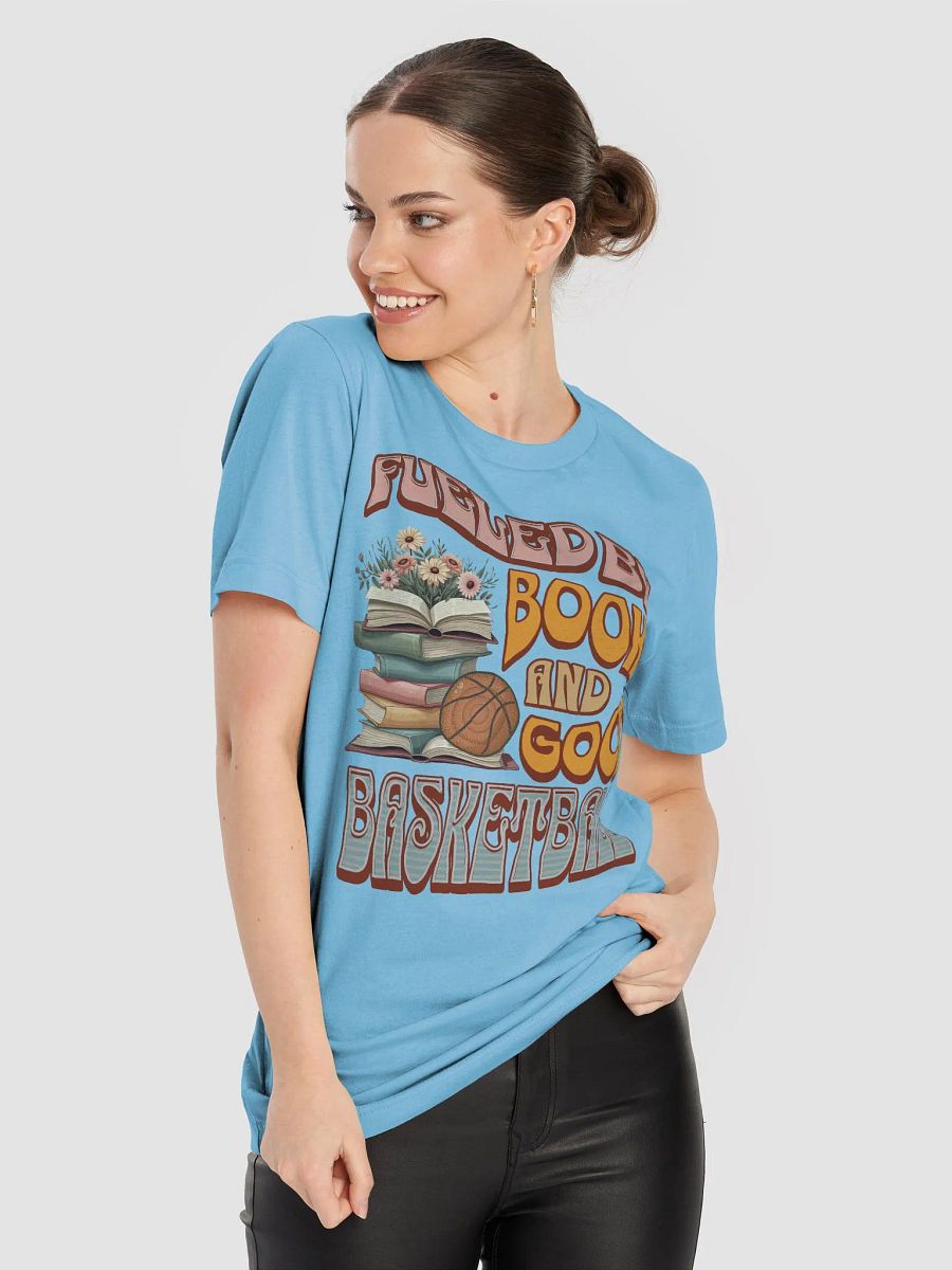 Fueled By Books And Good Basketball Hoops Tee product image (3)