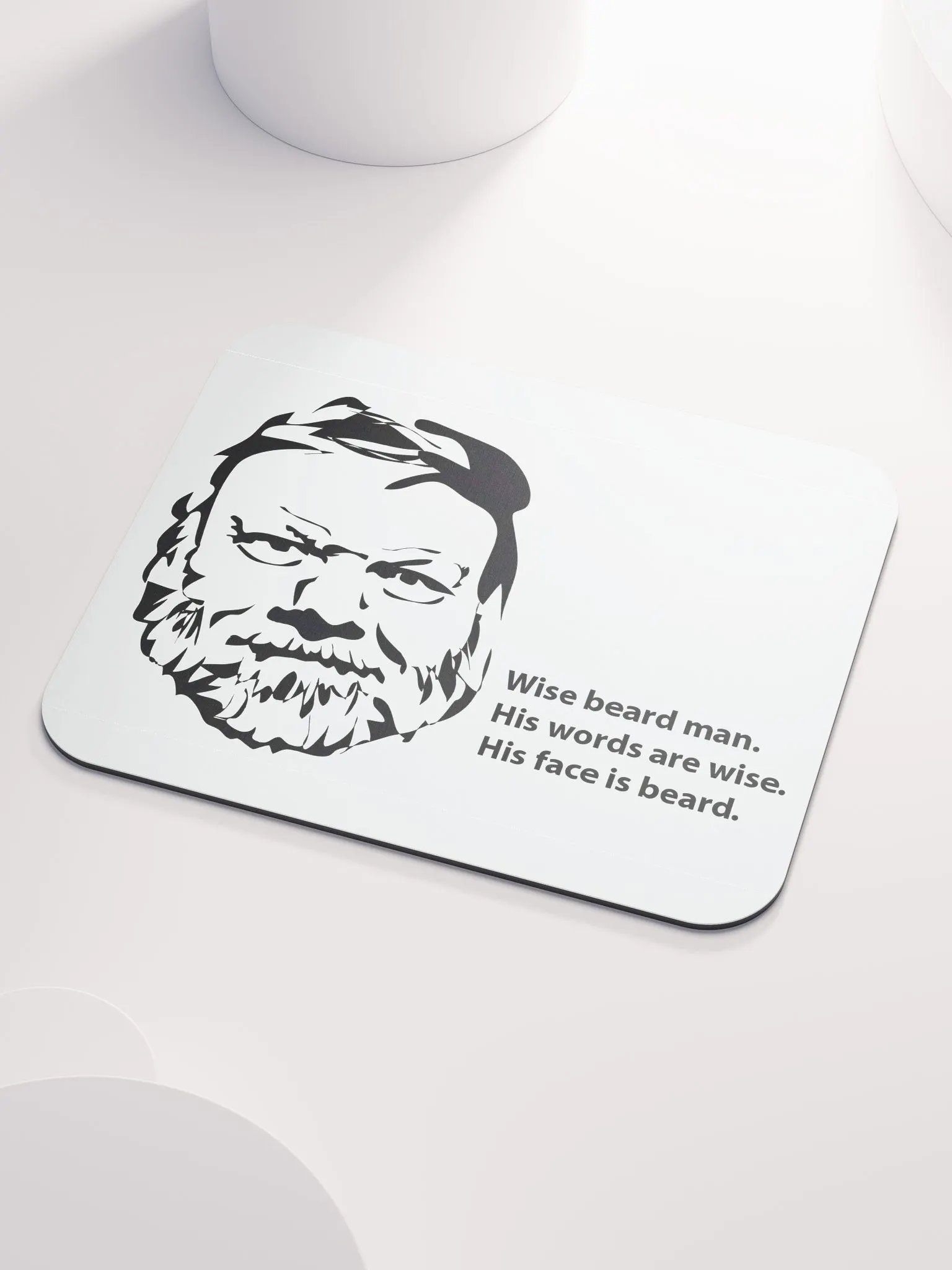 Wise Beard Man Mouse Pad product image (3)