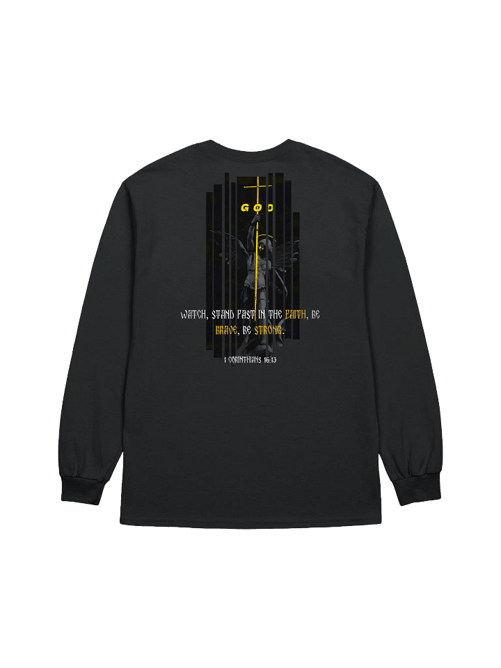 Christ On The Cross and Archangel Michael Long Sleeve Tee product image (8)