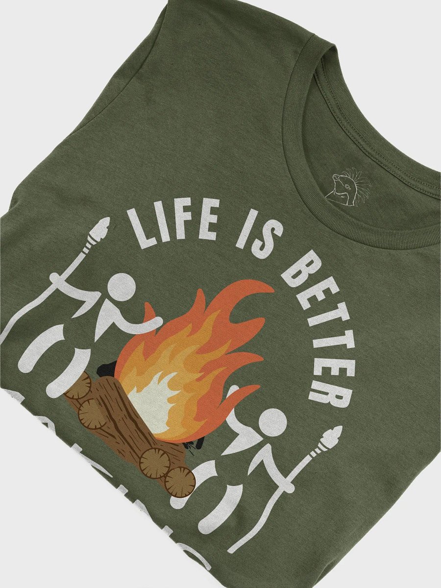 Life Is Better Making A Campfire T-Shirt ( Side -Forest Dark- ) product image (7)