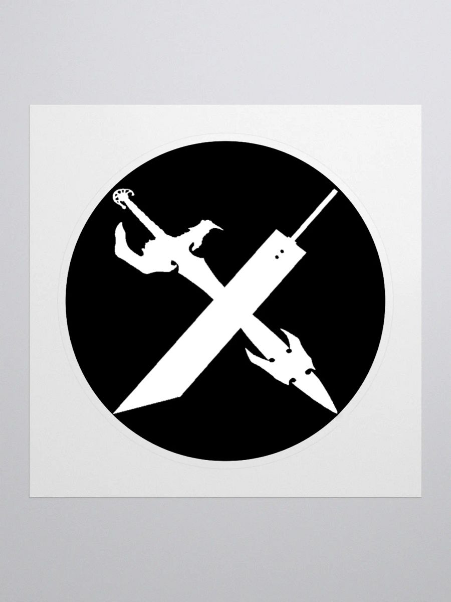 Luminaries of the Lifestream White on Black Logo Sticker product image (1)