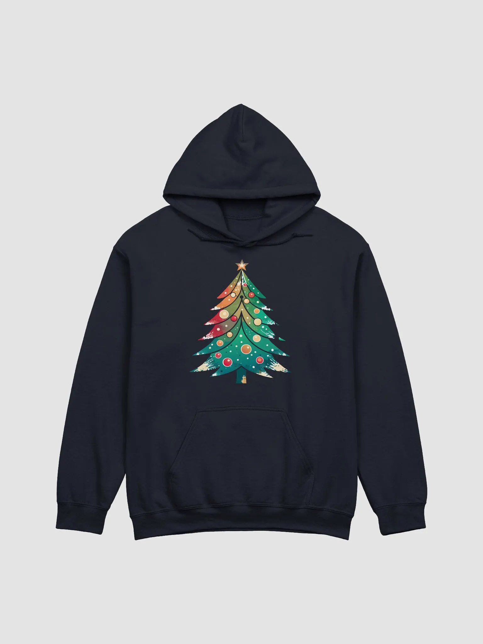 Watercolor Retro Christmas Tree product image (2)