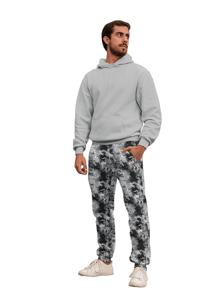 Black and White Graffiti | Recycled Men's Joggers product image (1)