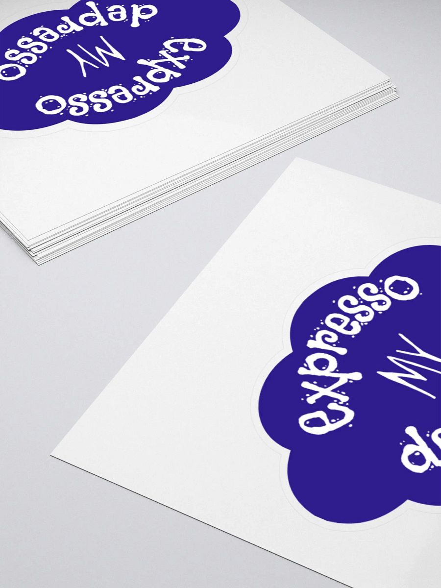 Expresso my Depresso Sticker, Purple Cloud product image (11)