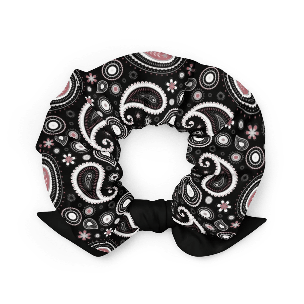 Black Paisley Dreams All-Over Print Scrunchie product image (10)