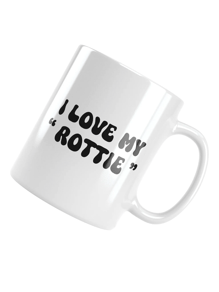 I Love My "Rottie" Retro Chic Small Ceramic Mug For Rottie Lovers product image (1)