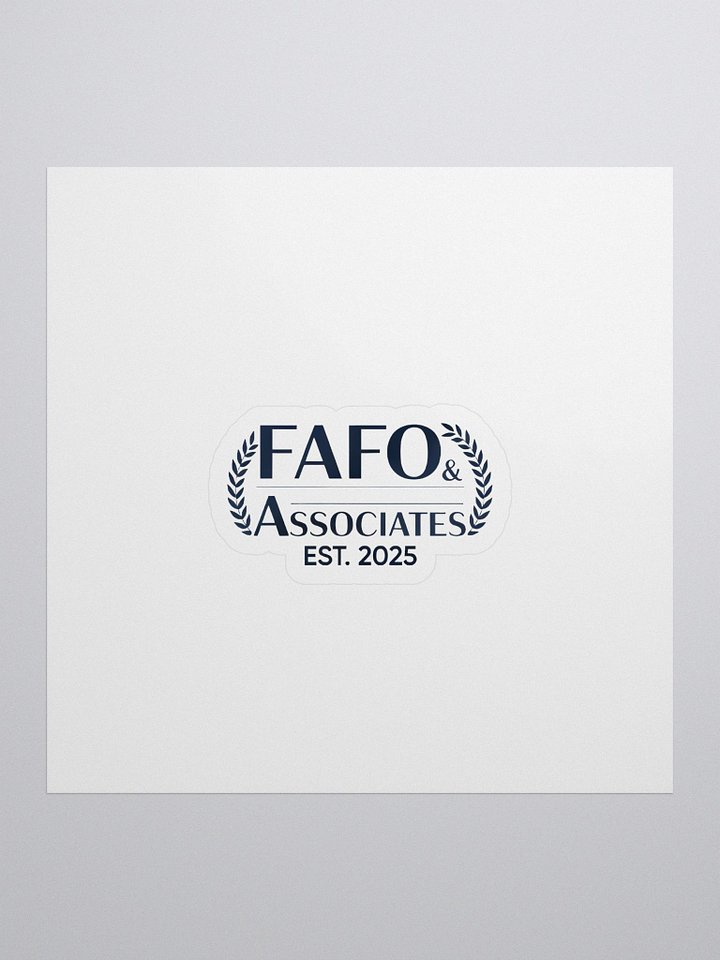FAFO & Associates Kiss Cut Stickers product image (1)