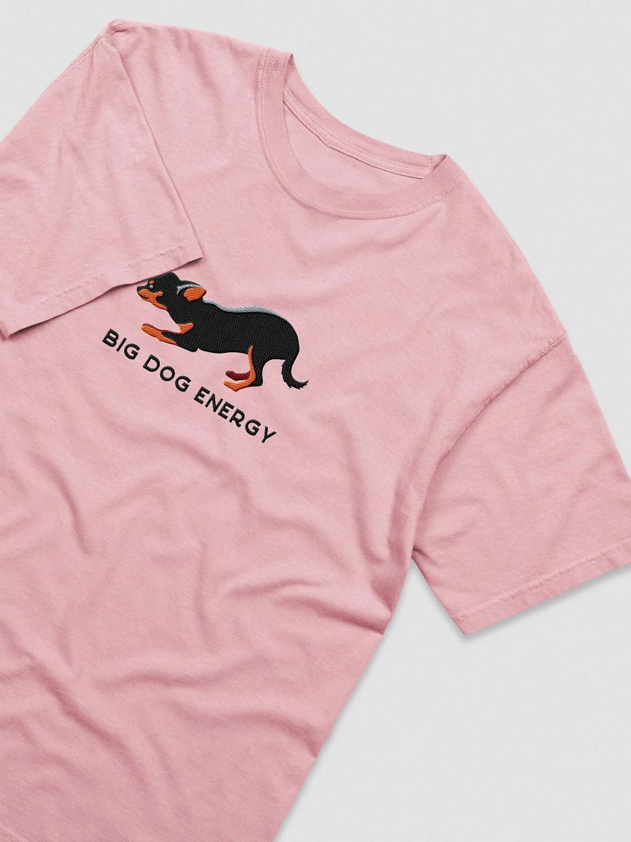 Big Dog Energy T-Shirt(Embroidered) of a Chihuahua(Black & Tan) product image (6)
