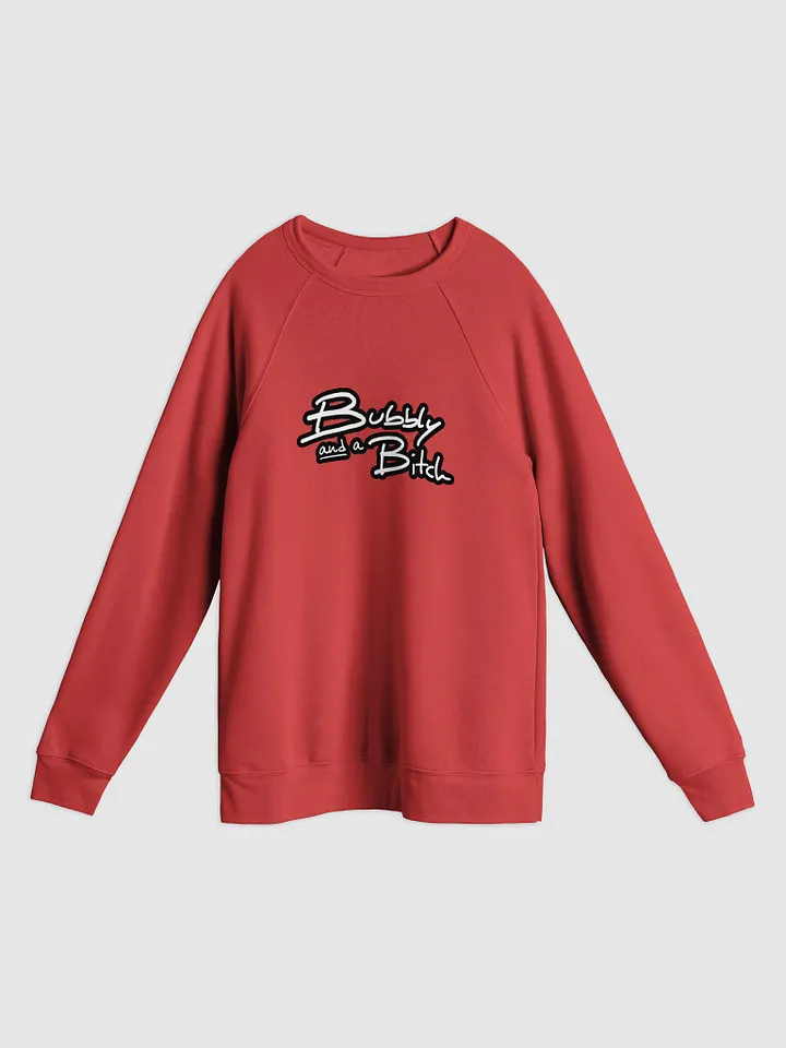 Bubbly and a B*tch (lined design) Sponge Fleece Raglan Sweatshirt product image (9)