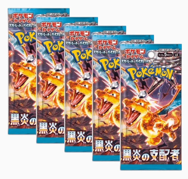 Ruler of the Black Flame Booster Pack x5 Bundle (Japanese Pokemon TCG) product image (1)