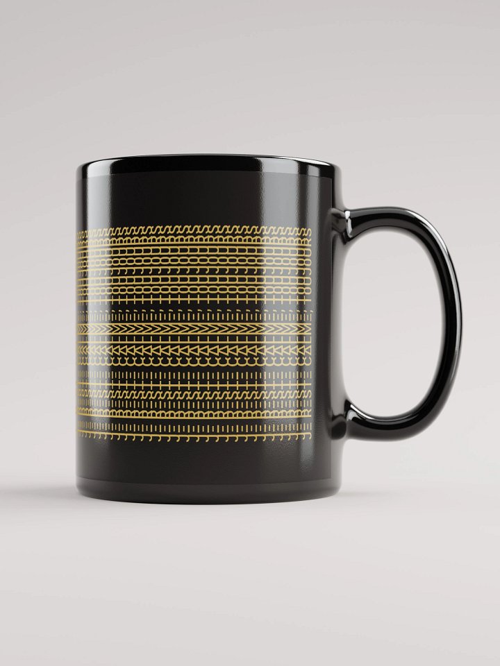 Mug Noir Codé Zen Doré - Je Reste Calme Toujours - Cadeau Chic product image (1)