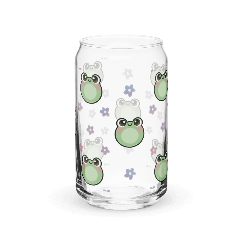 Froggy Pattern Glass Cup product image (39)