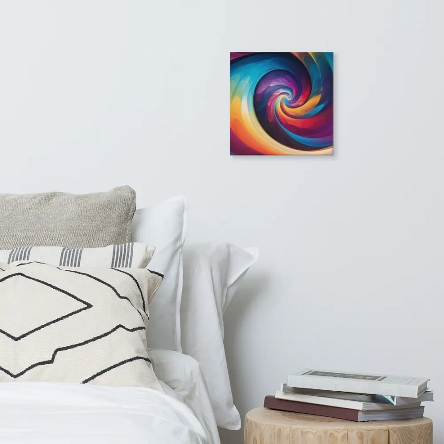 The Psychedelic Rainbow Spiral Canvas product image (7)