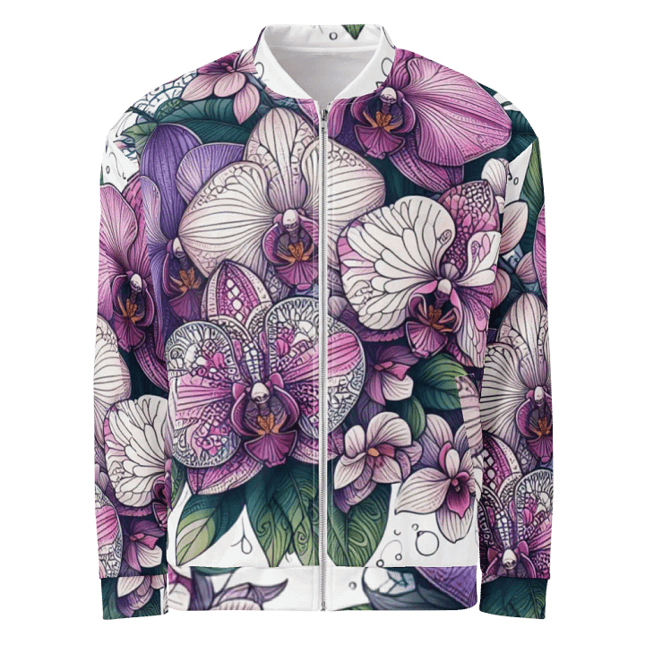 Orchid Dreamland Bomber Jacket | AI Design product image (1)