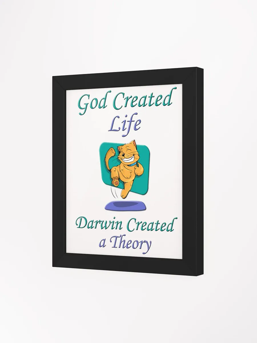 God and Darwin Cat Dance Print product image (3)