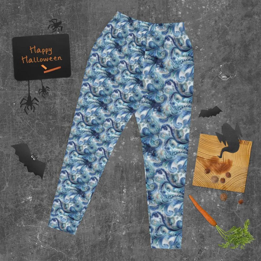Blue Floral Lose Fit Joggers product image (7)