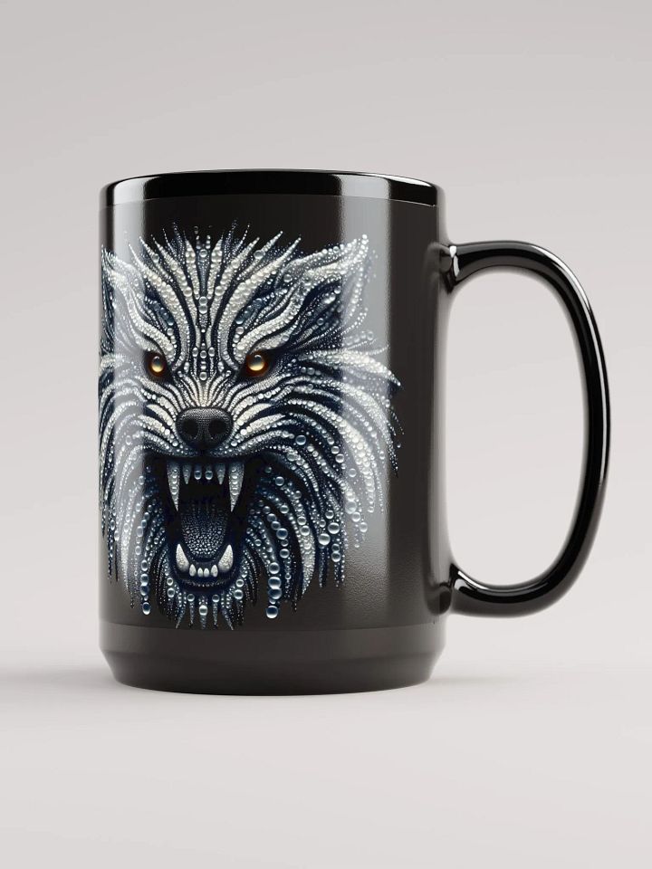 Mystical Wolf Black Glossy Mug product image (1)