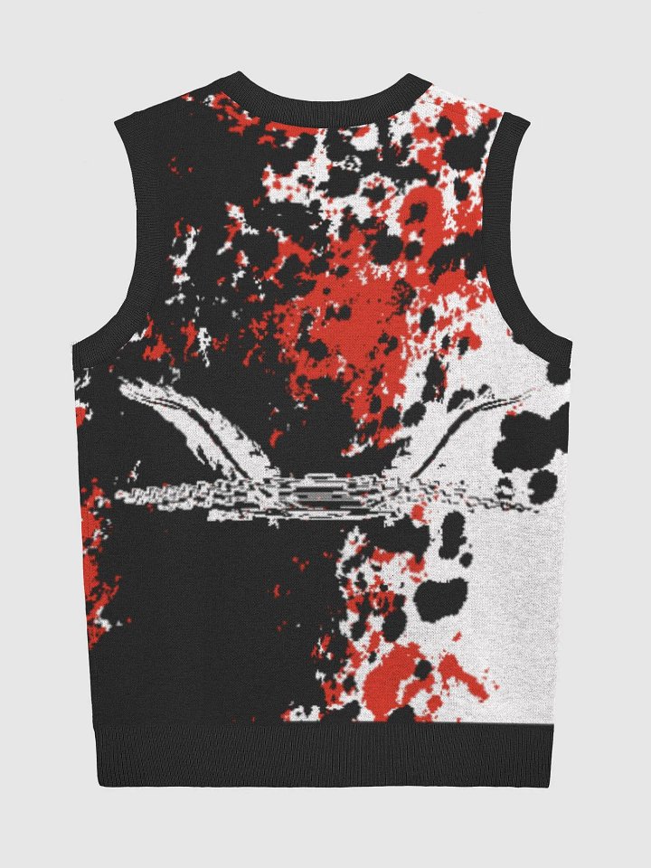 White HApex Gear Black Logo Knitted V-Neck Vest product image (2)