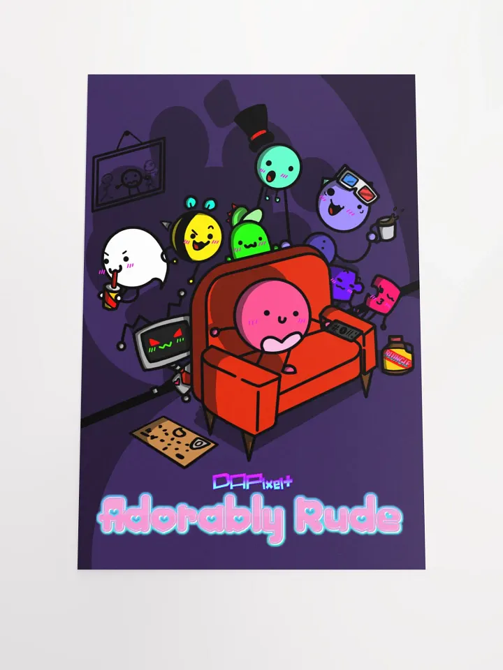 DAPixelhero - Adorably Rude Poster product image (2)