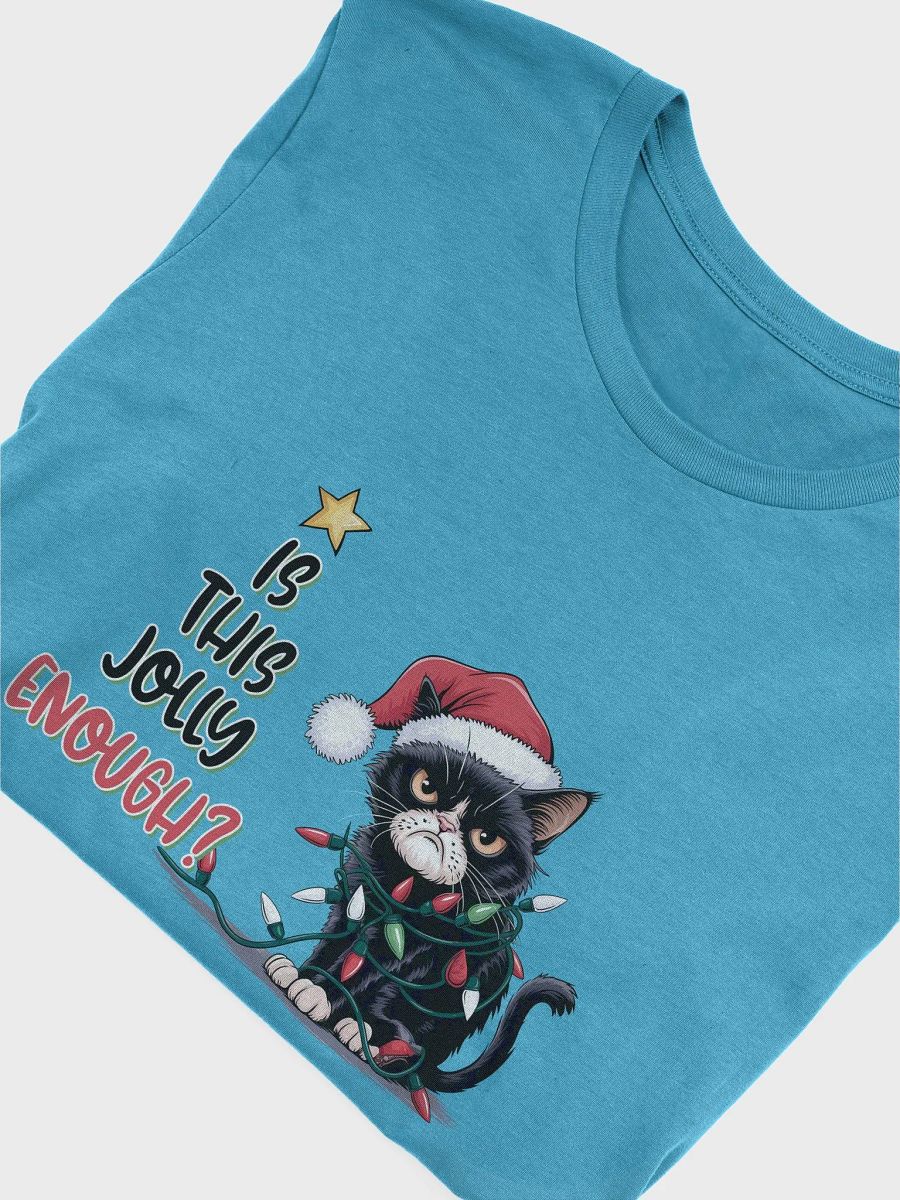 Is This Jolly Enough? Grumpy Cat Christmas T-Shirt - Funny Holiday Design product image (6)