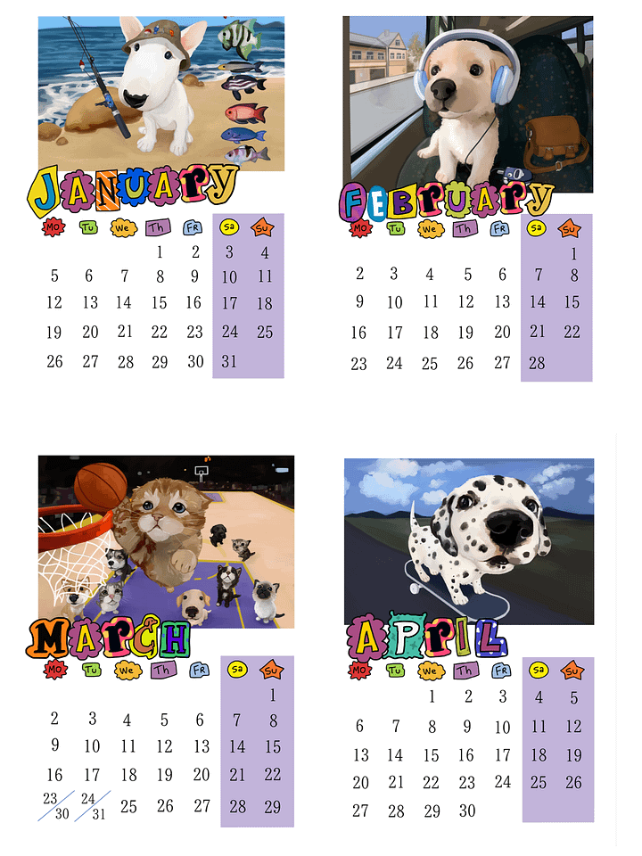 digital Calendar 2026 (English) product image (2)