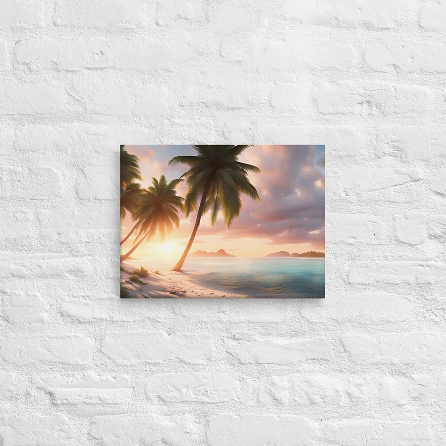 White Sand Beach Sunset Serenity Canvas product image (12)