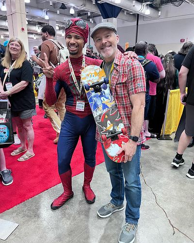 I MET SONIC SONIC THE HEDGEHOG BABY!!!! GOTTA GO FAST!! 💙💙💙 @rogercraigsmith #sonic #gottagofast #speed #eggman #sega #awesom...