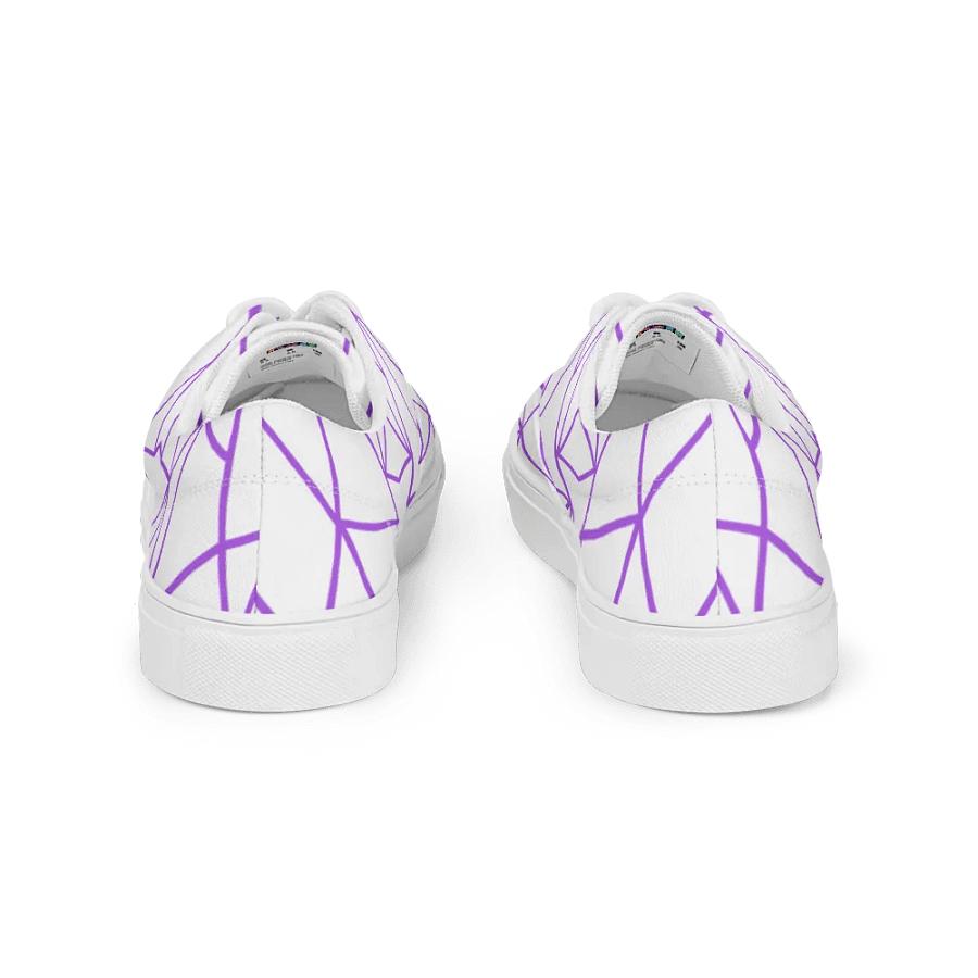 Lace-Up Canvas Shoes: Purple Geometric product image (5)