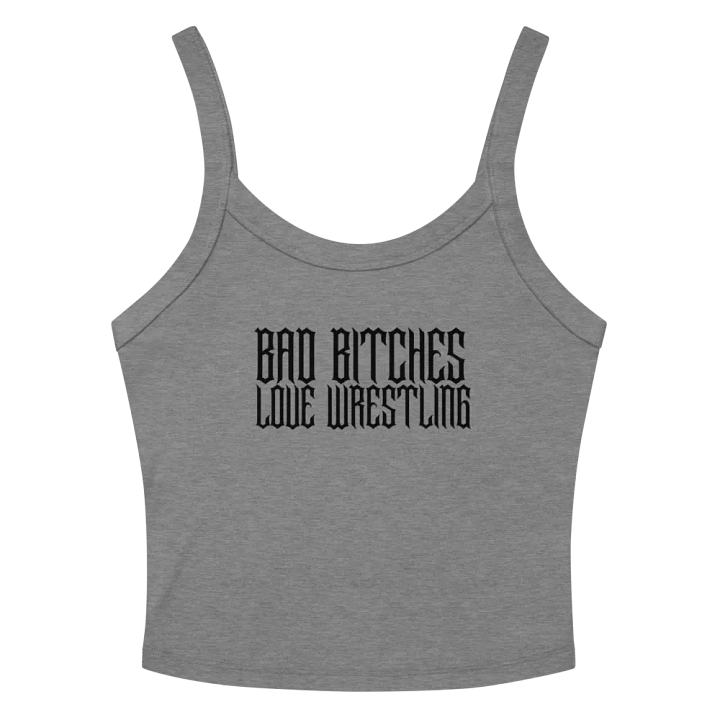 Bad Bitches Love Wrestling Grunge Micro-Rib Tank Top product image (5)