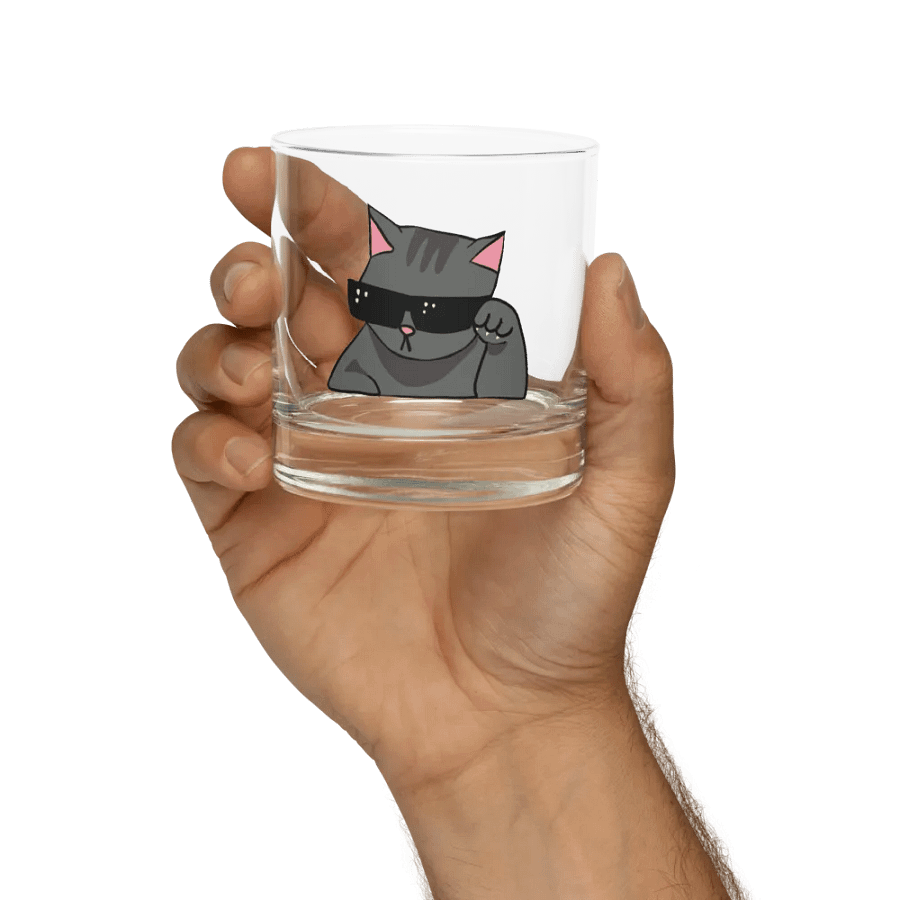 Cool Cat Rocks Glass product image (9)