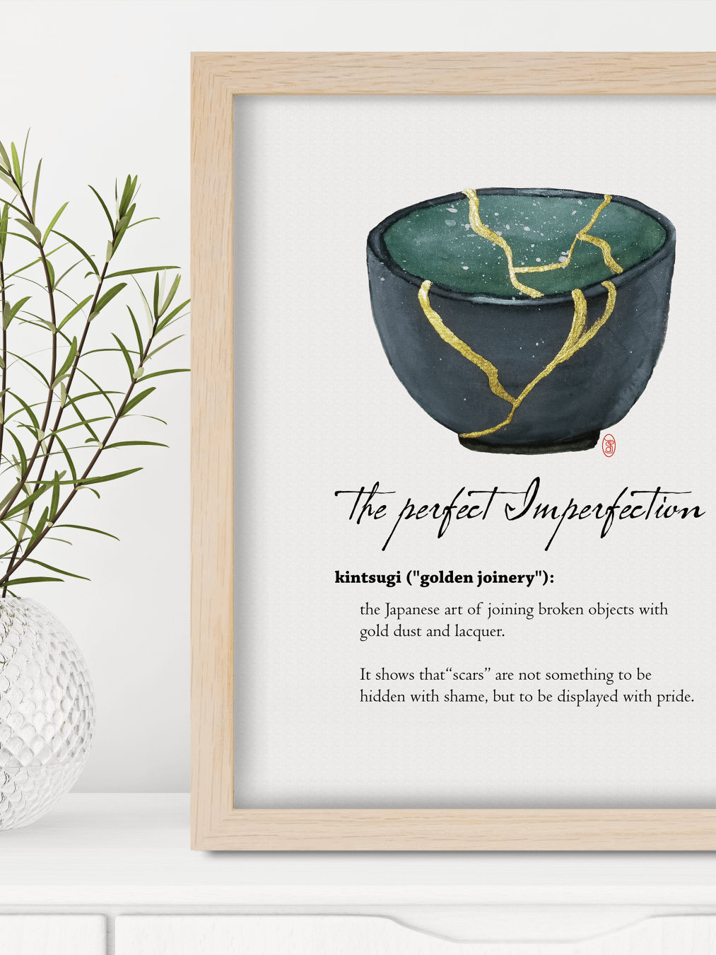 KINTSUGI - dark green cup product image (20)