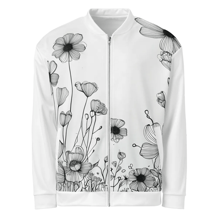 Blossom Breeze All-Over Print Bomber Jacket product image (4)
