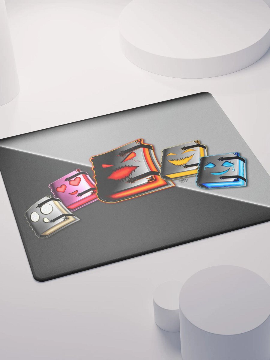Emotionally Booked Characters Gaming Mouse Pad - 18″×16″, 36″×18″ product image (4)