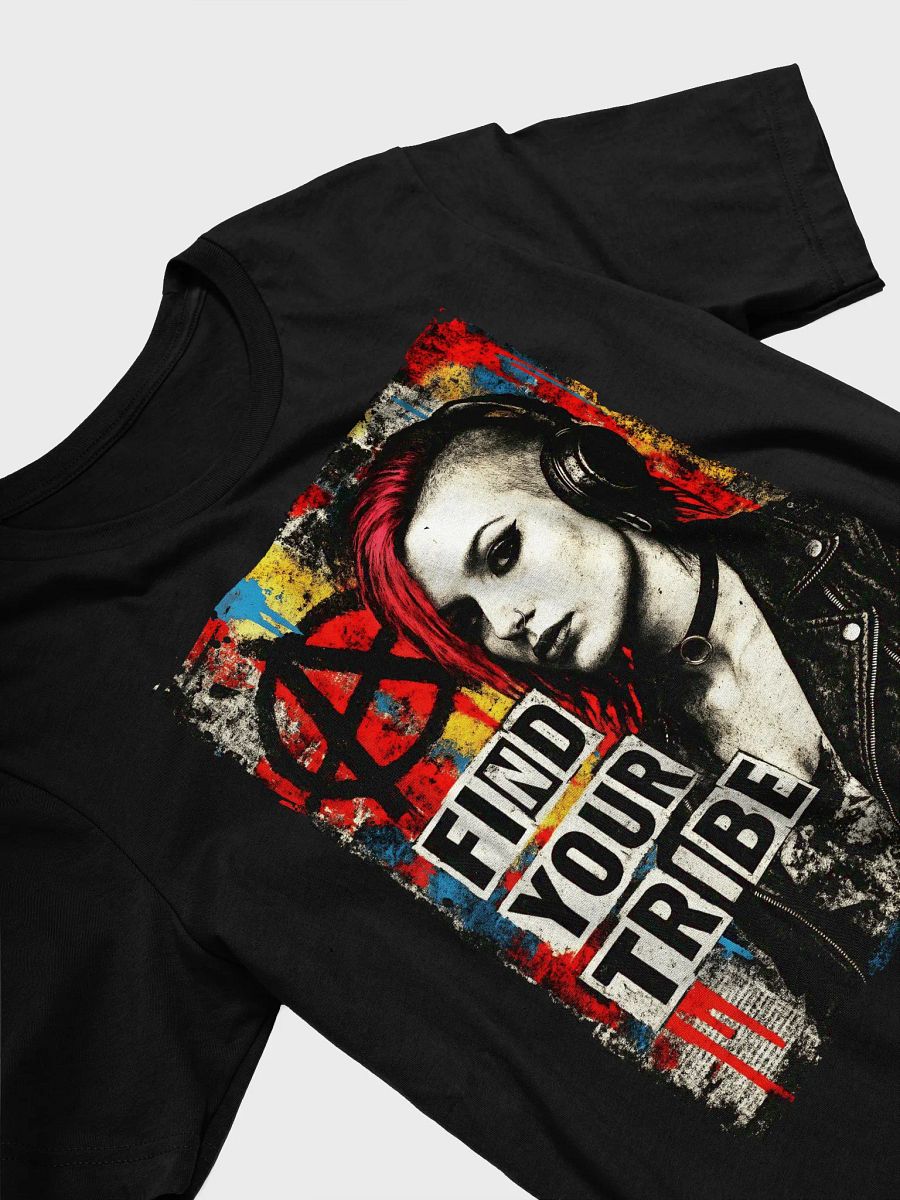 Find Your Tribe Tee – Punk Street Art Rebellion T-shirt product image (2)