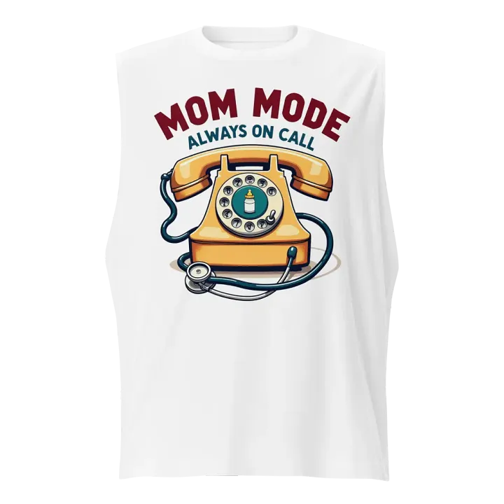MOM MODE Vintage Rotary Telephone Muscle Tank product image (5)