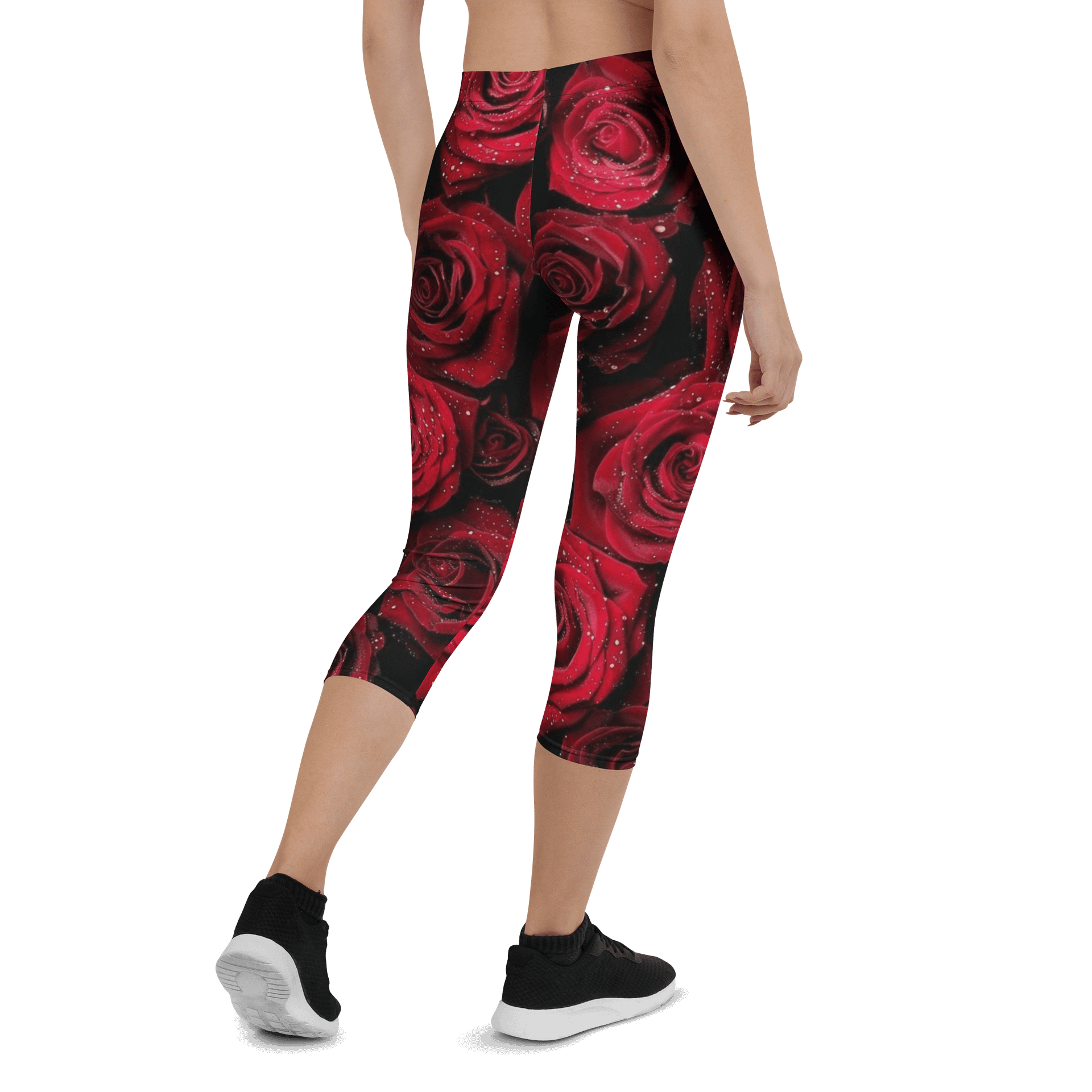 Blossom Pattern Print Capri Leggings product image (2)